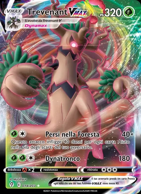 Trevenant VMAX — Evoluzioni Eteree 14 Italian Pokémon card