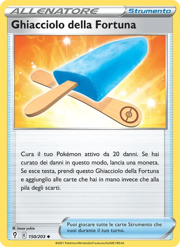 Ghiacciolo della Fortuna — Evoluzioni Eteree 150 Italian Pokémon card