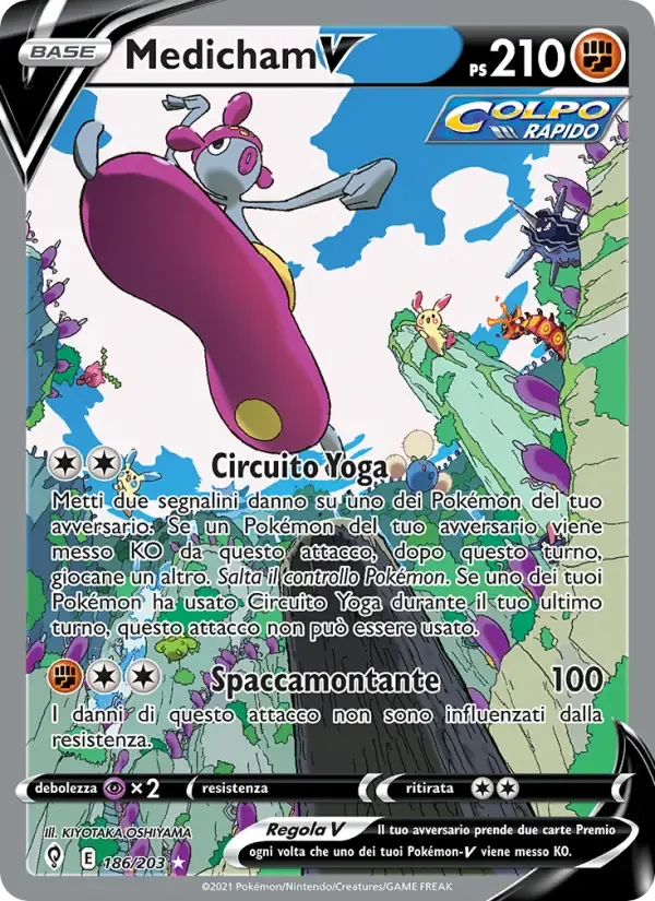 Medicham V — Evoluzioni Eteree 186 Italian Pokémon card