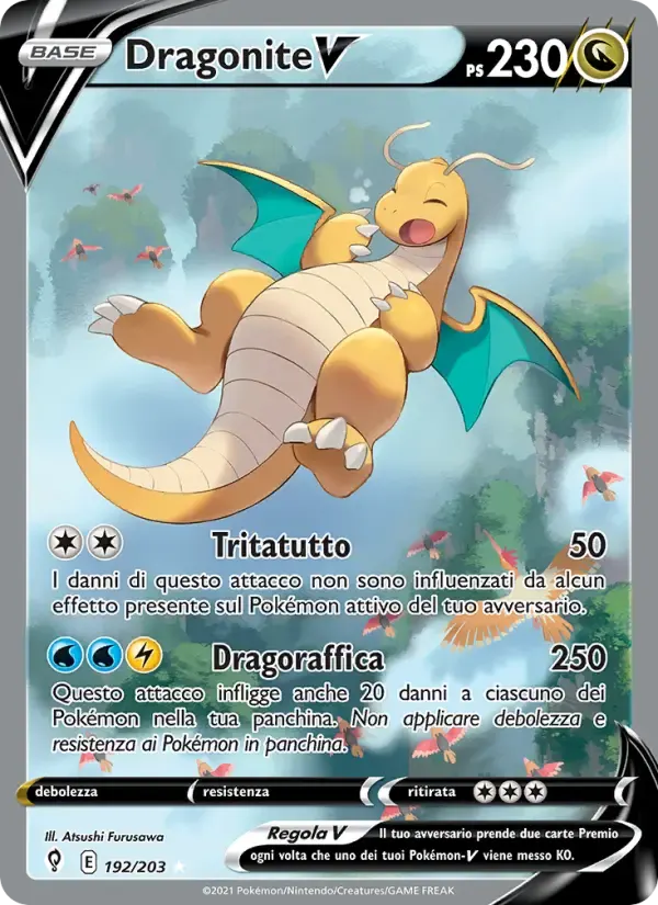 Dragonite V — Evoluzioni Eteree 192 Italian Pokémon card