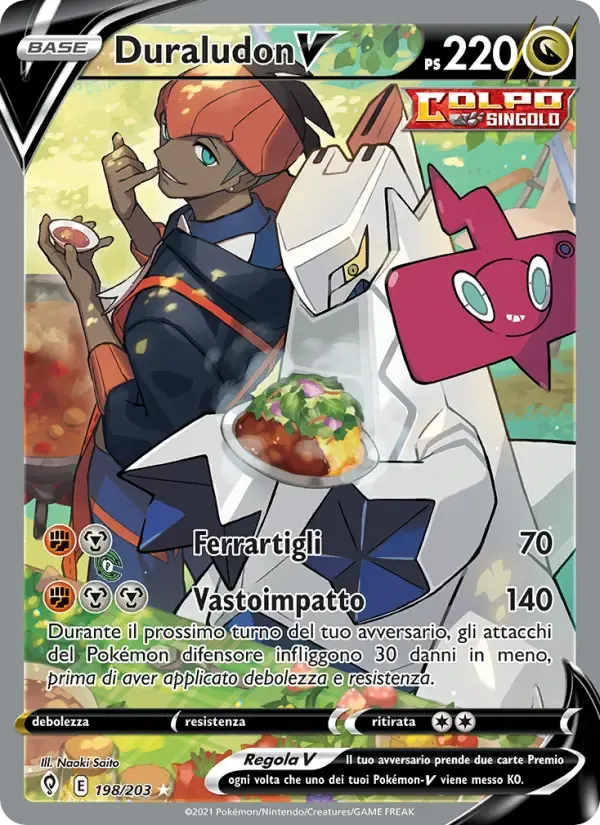 Duraludon V — Evoluzioni Eteree 198 Italian Pokémon card