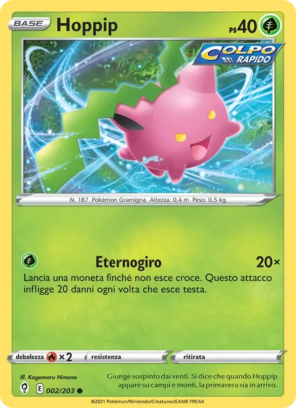 Hoppip — Evoluzioni Eteree 2 Italian Pokémon card