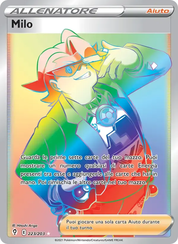 Milo — Evoluzioni Eteree 223 Italian Pokémon card