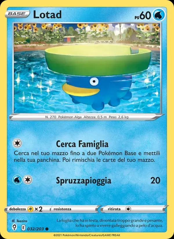 Lotad — Evoluzioni Eteree 32 Italian Pokémon card