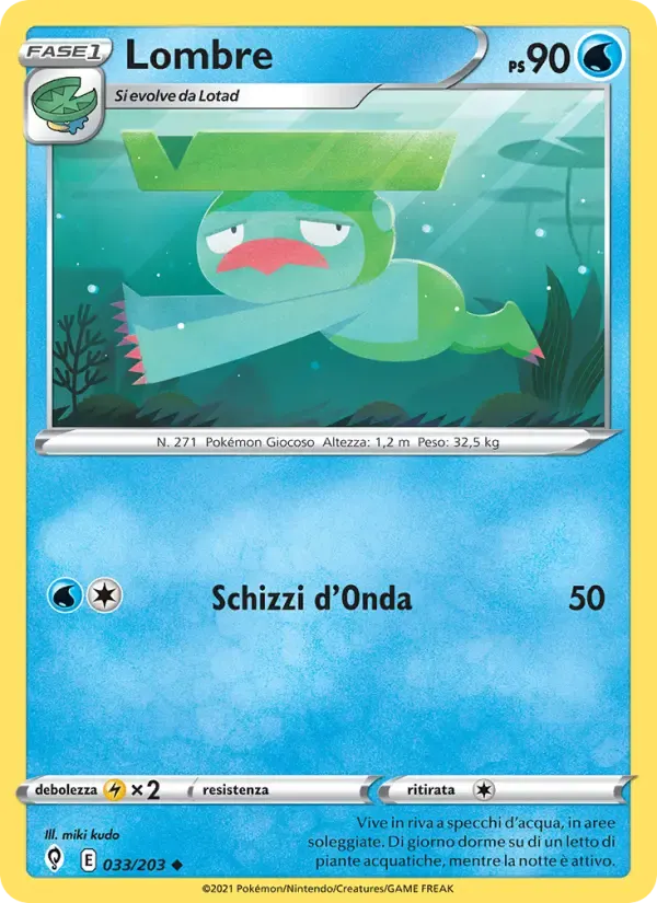 Lombre — Evoluzioni Eteree 33 Italian Pokémon card