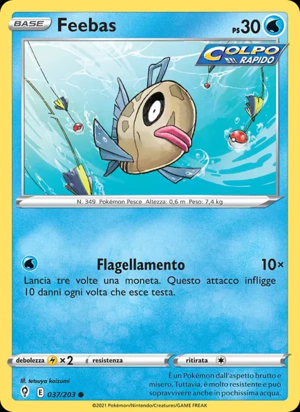 Feebas — Evoluzioni Eteree 37 Italian Pokémon card