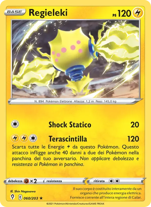 Regieleki — Evoluzioni Eteree 60 Italian Pokémon card