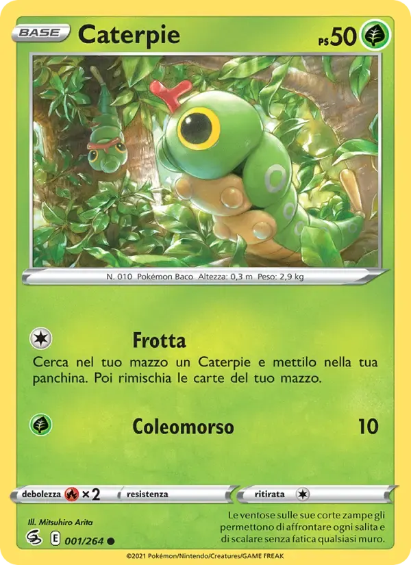 Caterpie — Colpo Fusione 1 Italian Pokémon card