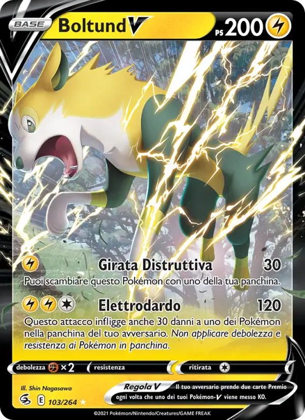 Boltund V — Colpo Fusione 103 Italian Pokémon card