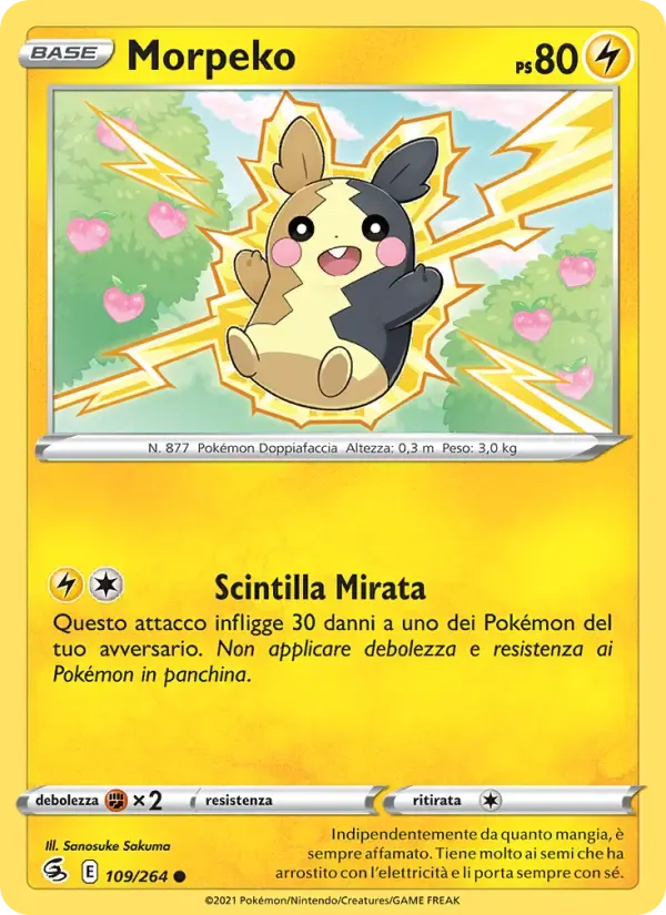 Morpeko — Colpo Fusione 109 Italian Pokémon card