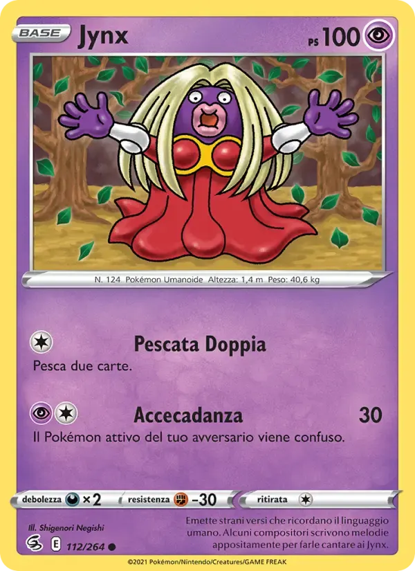Jynx — Colpo Fusione 112 Italian Pokémon card