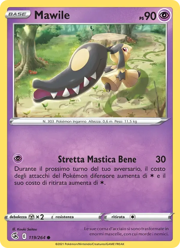 Mawile — Colpo Fusione 119 Italian Pokémon card