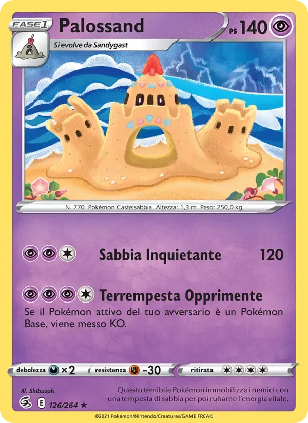 Palossand — Colpo Fusione 126 Italian Pokémon card