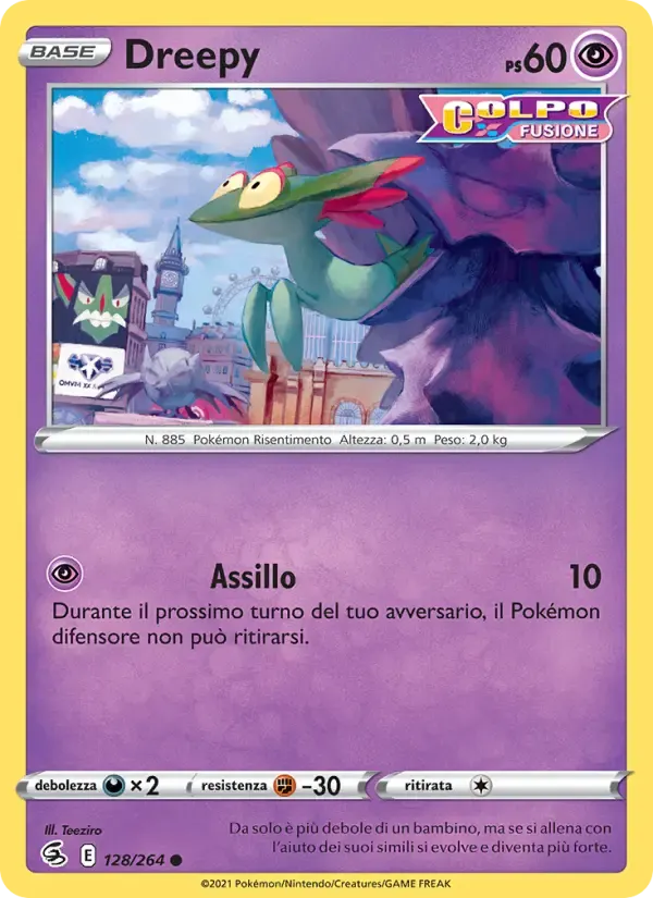 Dreepy — Colpo Fusione 128 Italian Pokémon card