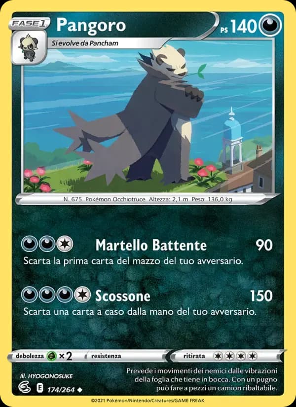 Pangoro — Colpo Fusione 174 Italian Pokémon card