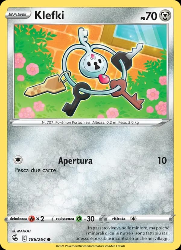 Klefki — Colpo Fusione 186 Italian Pokémon card