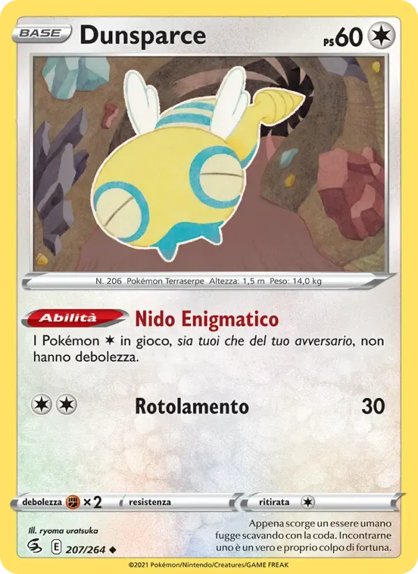 Dunsparce — Colpo Fusione 207 Italian Pokémon card