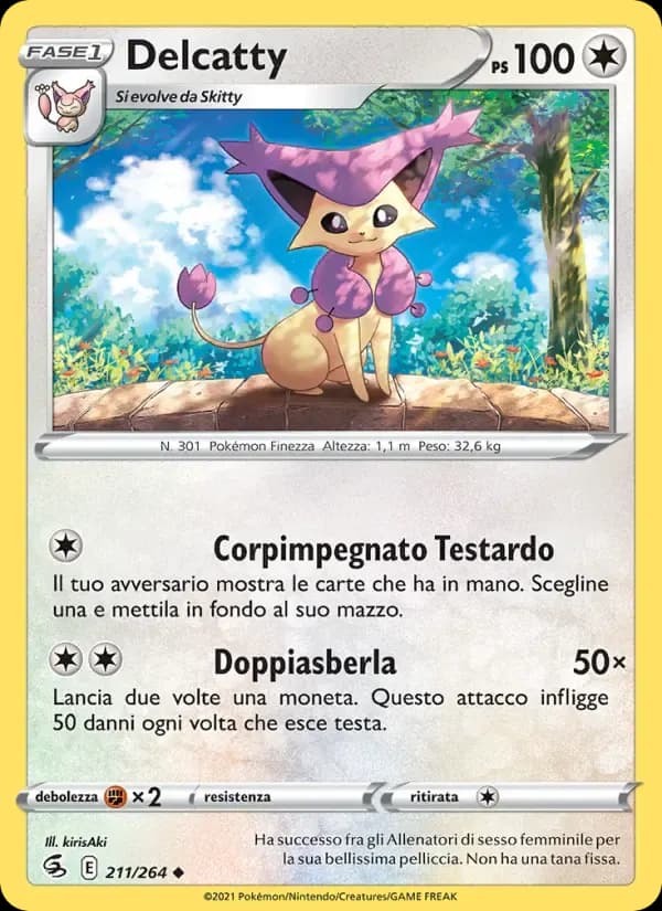 Delcatty — Colpo Fusione 211 Italian Pokémon card