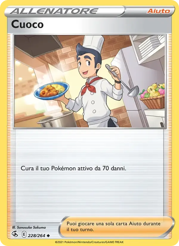 Cuoco — Colpo Fusione 228 Italian Pokémon card