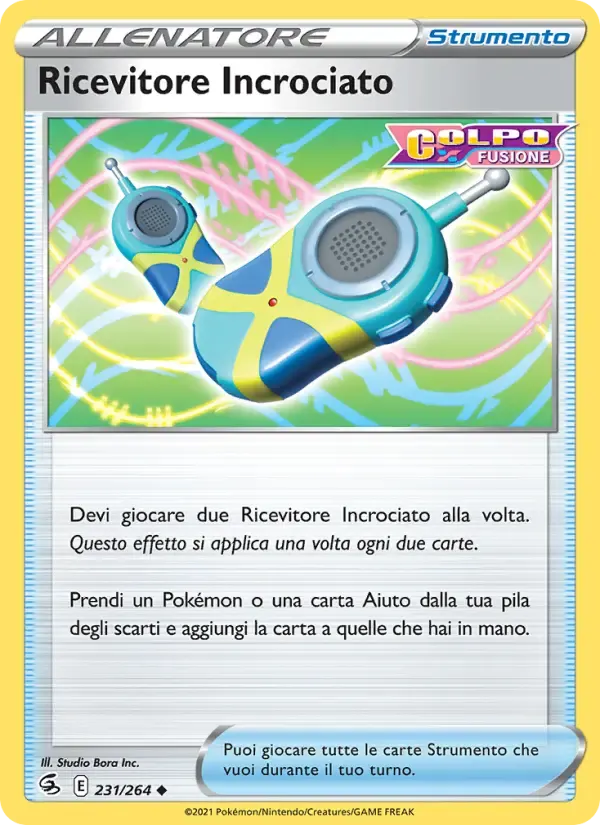 Ricevitore Incrociato — Colpo Fusione 231 Italian Pokémon card