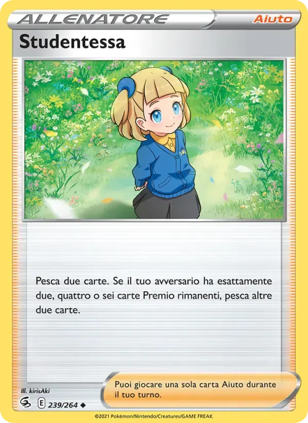 Studentessa — Colpo Fusione 239 Italian Pokémon card