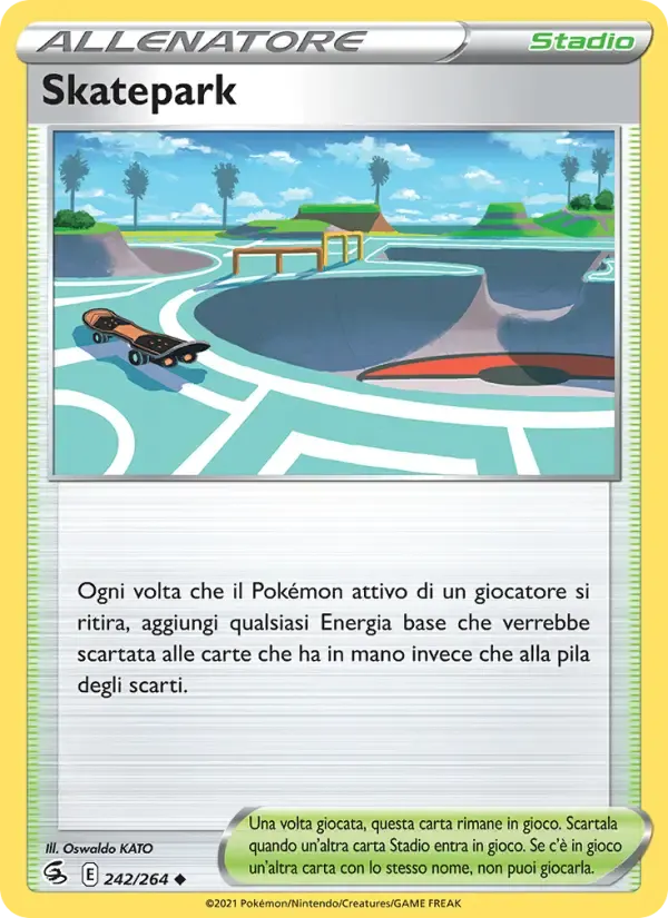 Skatepark — Colpo Fusione 242 Italian Pokémon card