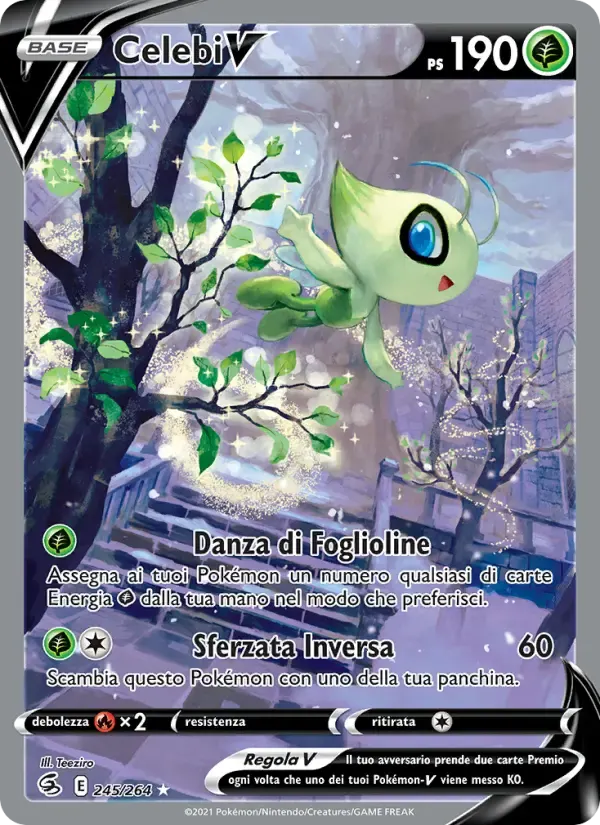 Celebi V — Colpo Fusione 245 Italian Pokémon card