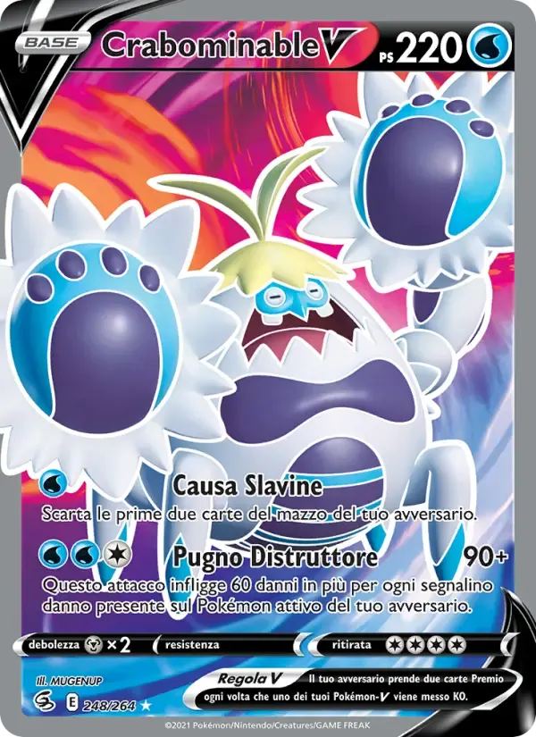 Crabominable V — Colpo Fusione 248 Italian Pokémon card