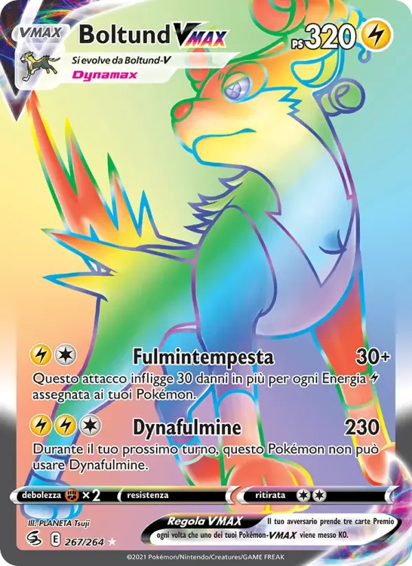 Boltund VMAX — Colpo Fusione 267 Italian Pokémon card