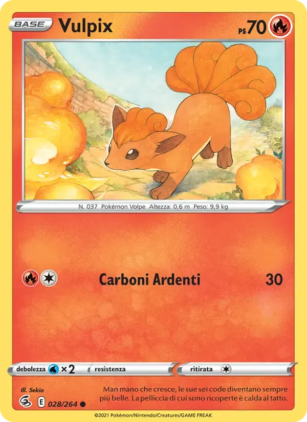 Vulpix — Colpo Fusione 28 Italian Pokémon card