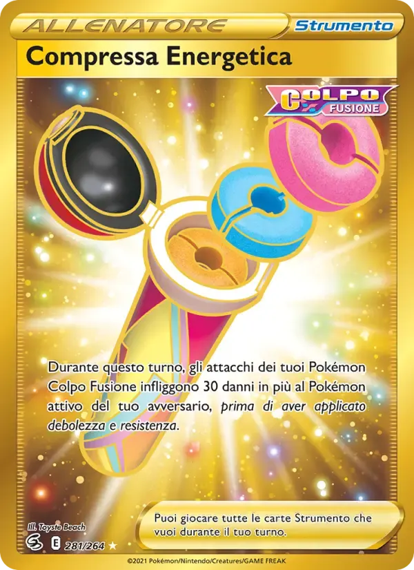 Compressa Energetica — Colpo Fusione 281 Italian Pokémon card