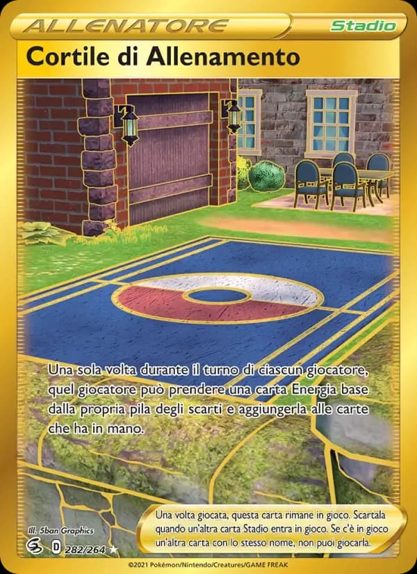 Cortile di Allenamento — Colpo Fusione 282 Italian Pokémon card
