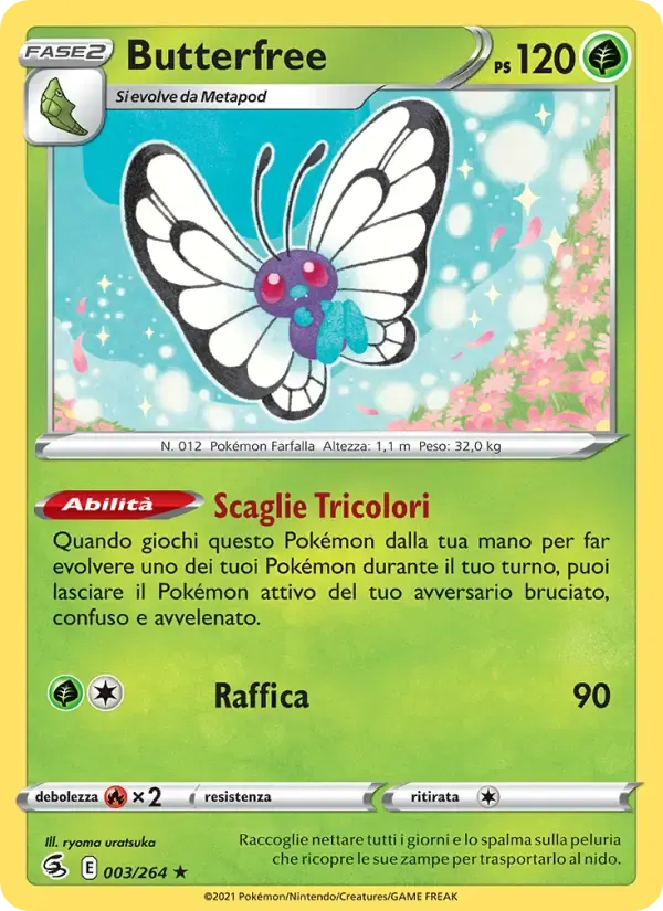 Butterfree — Colpo Fusione 3 Italian Pokémon card