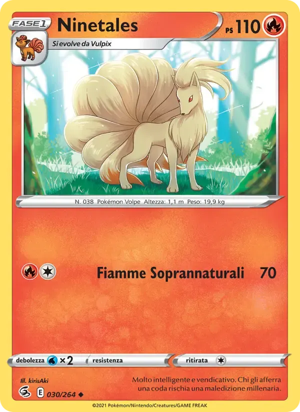 Ninetales — Colpo Fusione 30 Italian Pokémon card