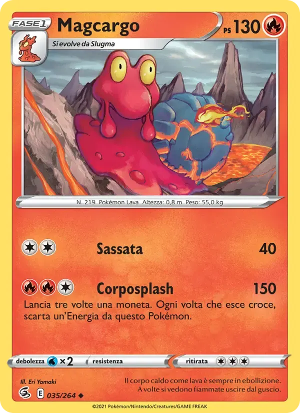 Magcargo — Colpo Fusione 35 Italian Pokémon card