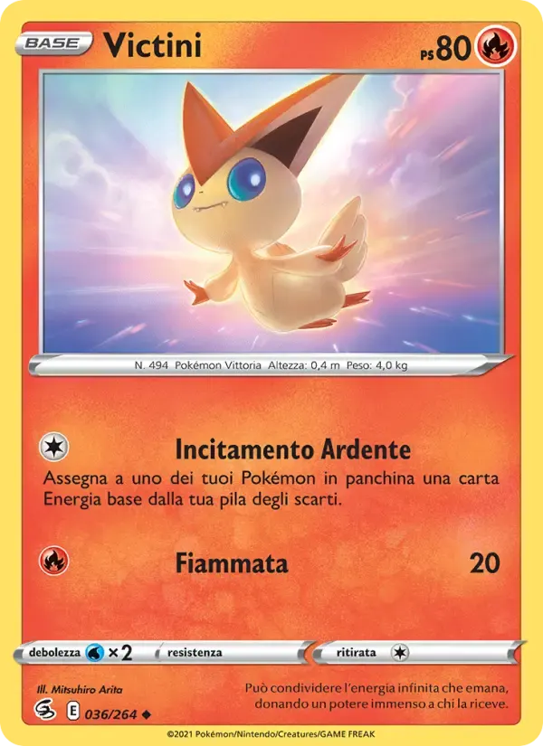 Victini — Colpo Fusione 36 Italian Pokémon card