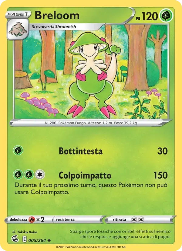 Breloom — Colpo Fusione 5 Italian Pokémon card