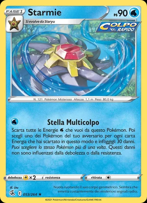 Starmie — Colpo Fusione 53 Italian Pokémon card