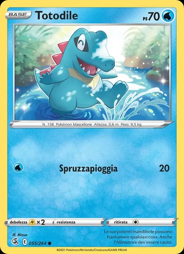 Totodile — Colpo Fusione 55 Italian Pokémon card
