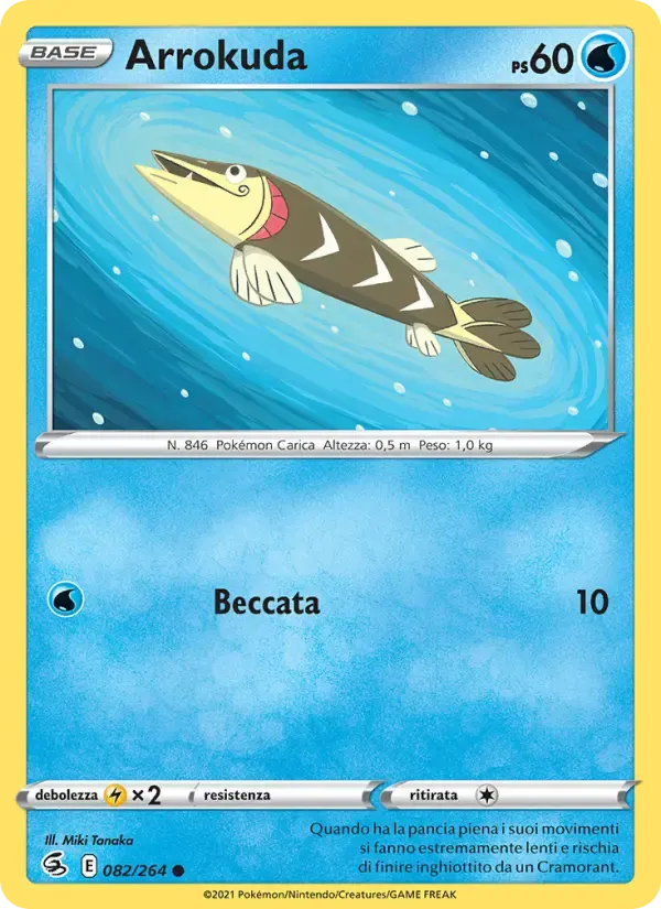 Arrokuda — Colpo Fusione 82 Italian Pokémon card