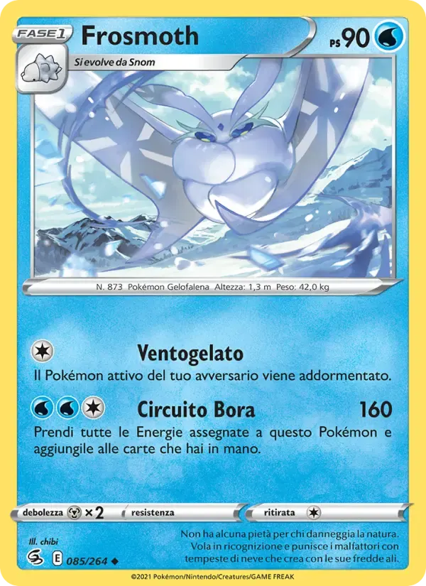Frosmoth — Colpo Fusione 85 Italian Pokémon card