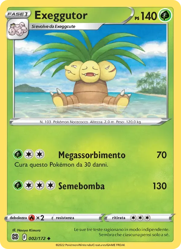 Exeggutor — Astri Lucenti 2 Italian Pokémon card