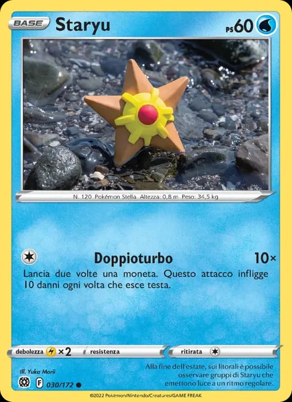 Staryu — Astri Lucenti 30 Italian Pokémon card