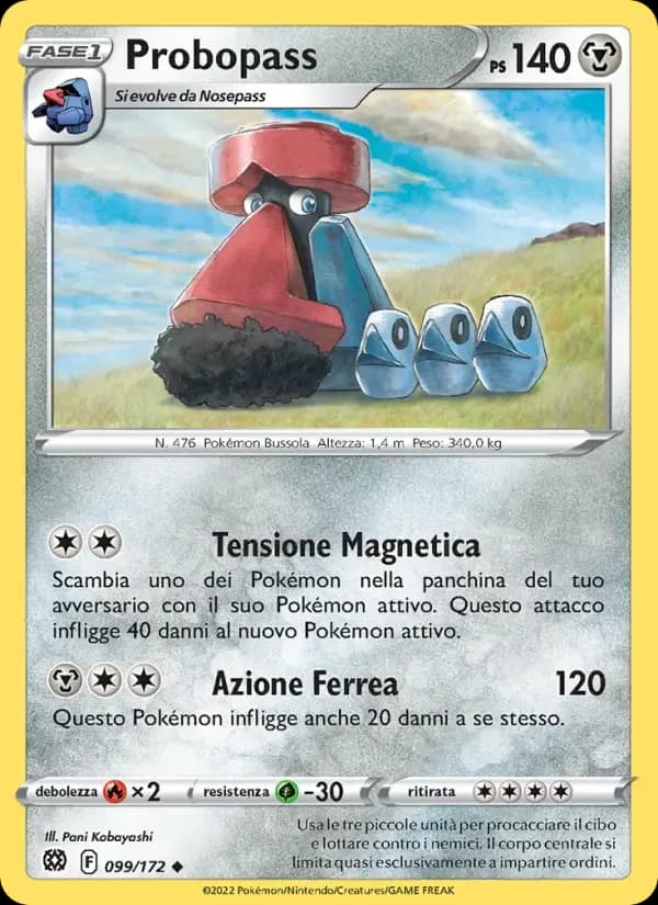 Probopass — Astri Lucenti 99 Italian Pokémon card