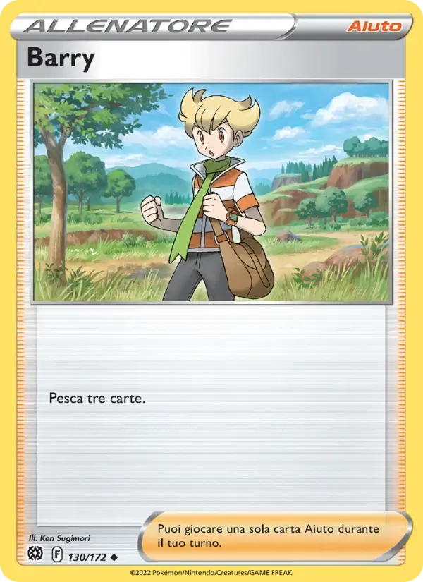 Barry — Astri Lucenti 130 Italian Pokémon card