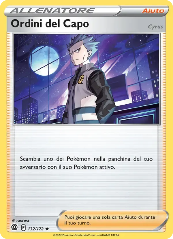 Ordini del Capo — Astri Lucenti 132 Italian Pokémon card