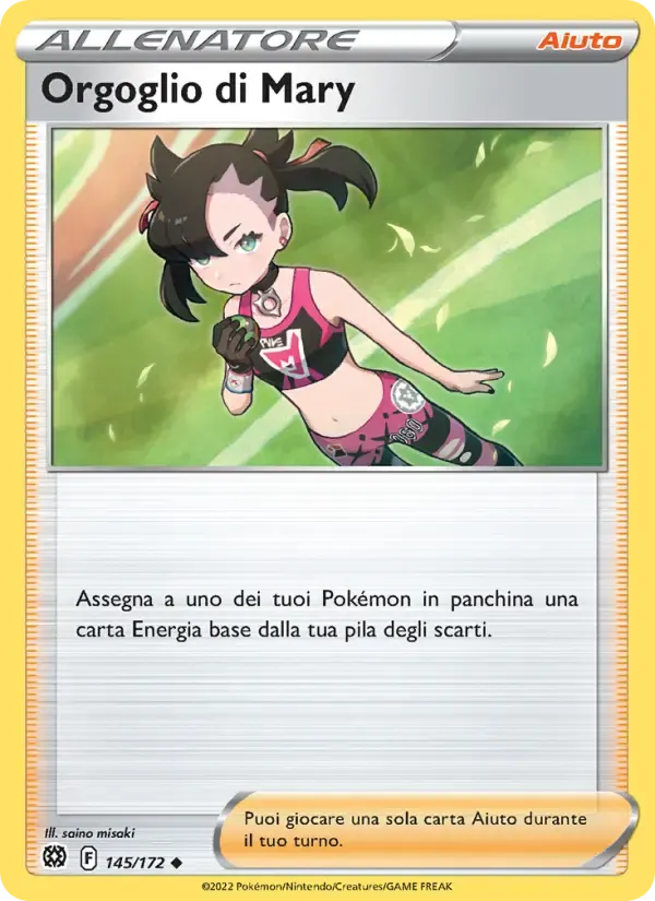 Orgoglio di Mary — Astri Lucenti 145 Italian Pokémon card