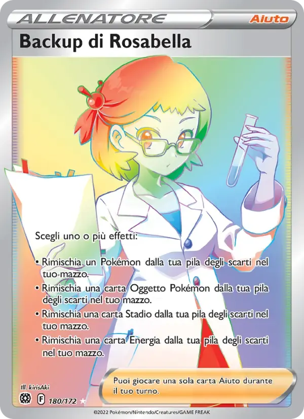 Backup di Rosabella — Astri Lucenti 180 Italian Pokémon card