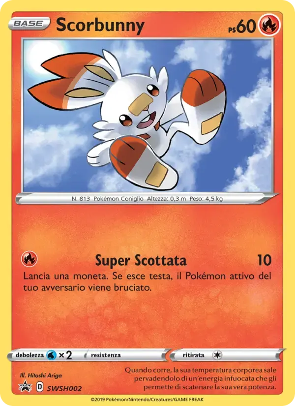 Scorbunny — SPSC Promo SWSH002 Italian Pokémon card