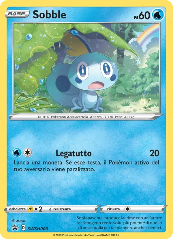 Sobble — SPSC Promo SWSH003 Italian Pokémon card